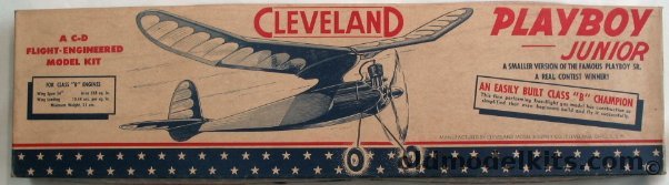 Cleveland Playboy Junior Gas Powered Balsa Flying Model Airplane Kit, GP-5006 plastic model kit